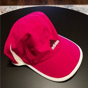 Adidas Fuchsia and White Sports Cap